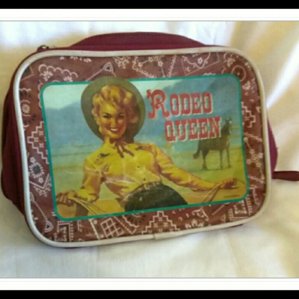 Vintage Rodeo queen pin up bag